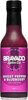 Bravado Spice Ghost Pepper and Blueberry Hot Sauce | Hot Ones Hot Sauce | Gluten Free | Vegan | All Natural