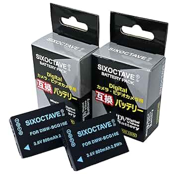 【美品】Panasonic LUMIX TZ30 バッテリー2個付 Amazon | SIXOCTAVE 2個セット DMW-BCG10 パナソニック 互換