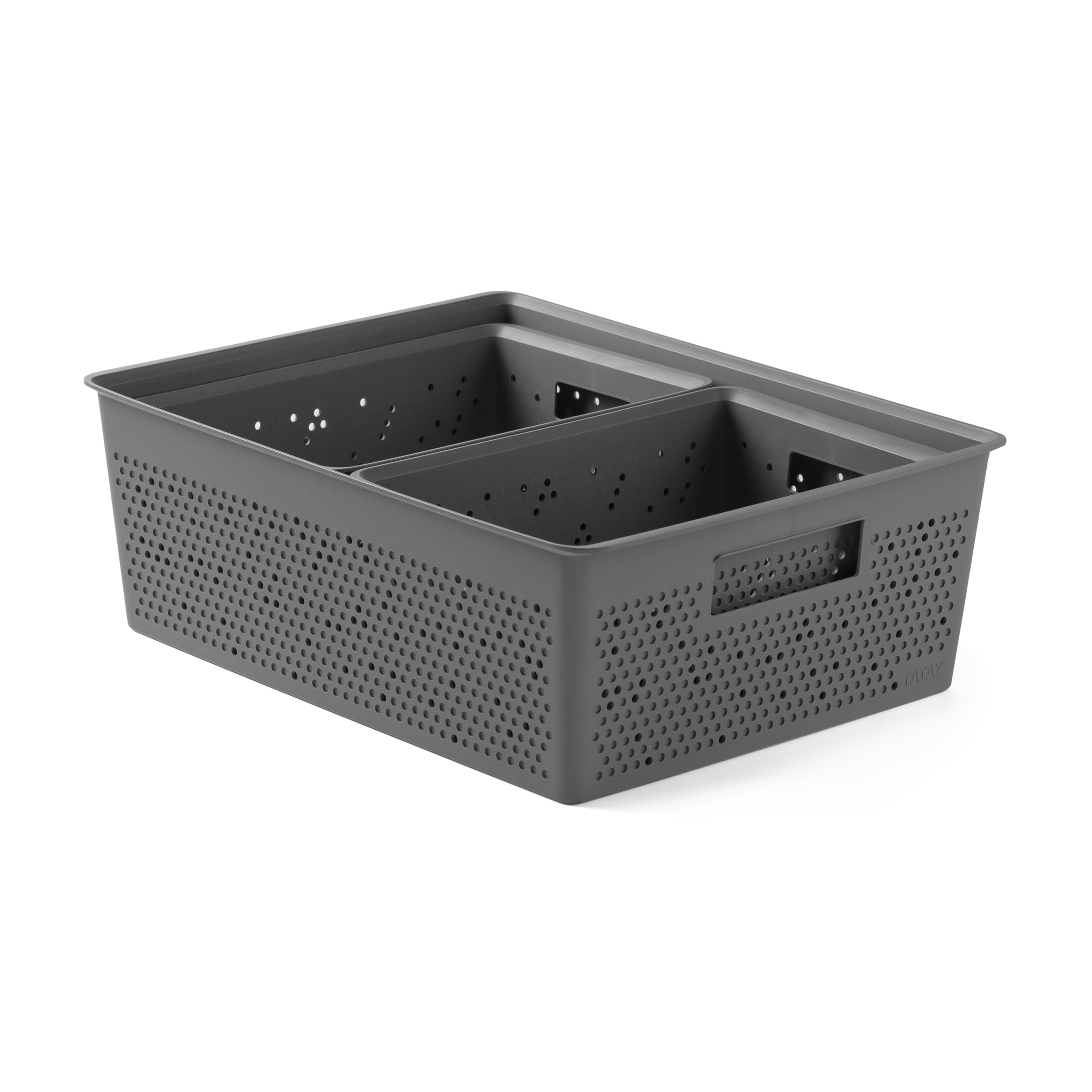 TATAY Storage Basket Bohol BPA-Free Stackable Design Modular Storage Design