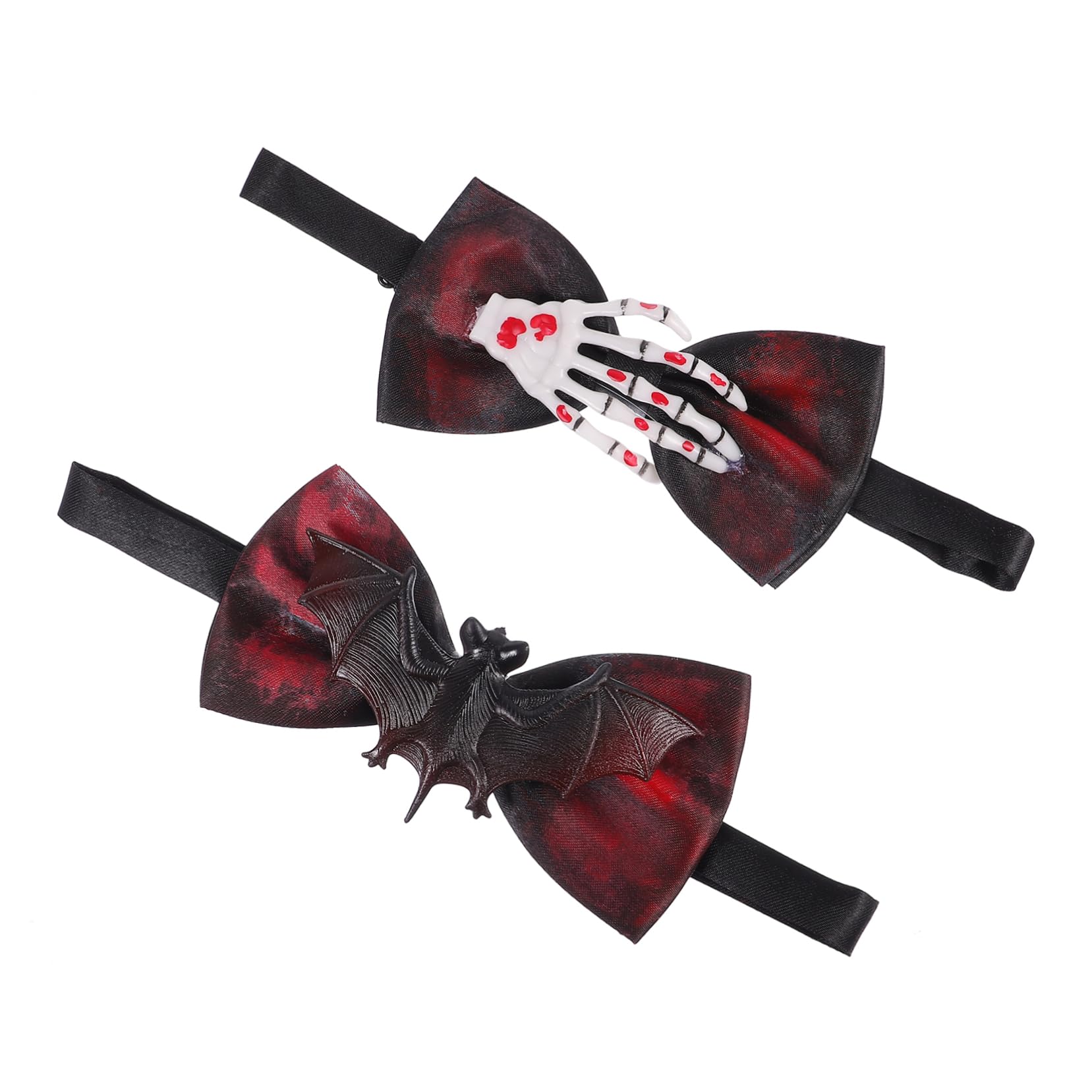ROMISBABA Unique Ghost Bat Claw Bow Tie Bloody Party Accessory for Halloween Dress up Cosplay