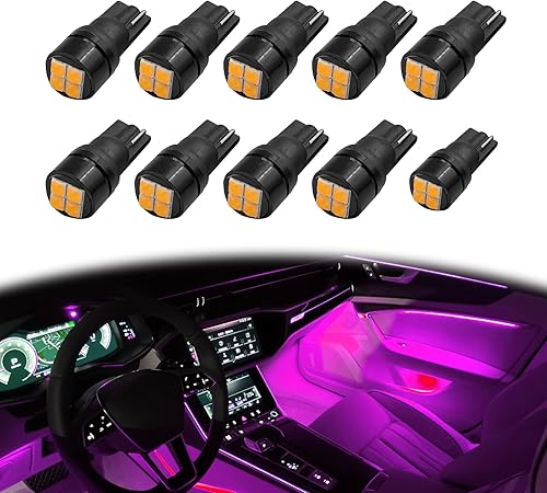 stymart 10 unidades de luces LED de cúpula de mapa interior de matrícula, 3030 chipsets 168 175 194 2825 W5W T10 bombillas LED de cuña para interior