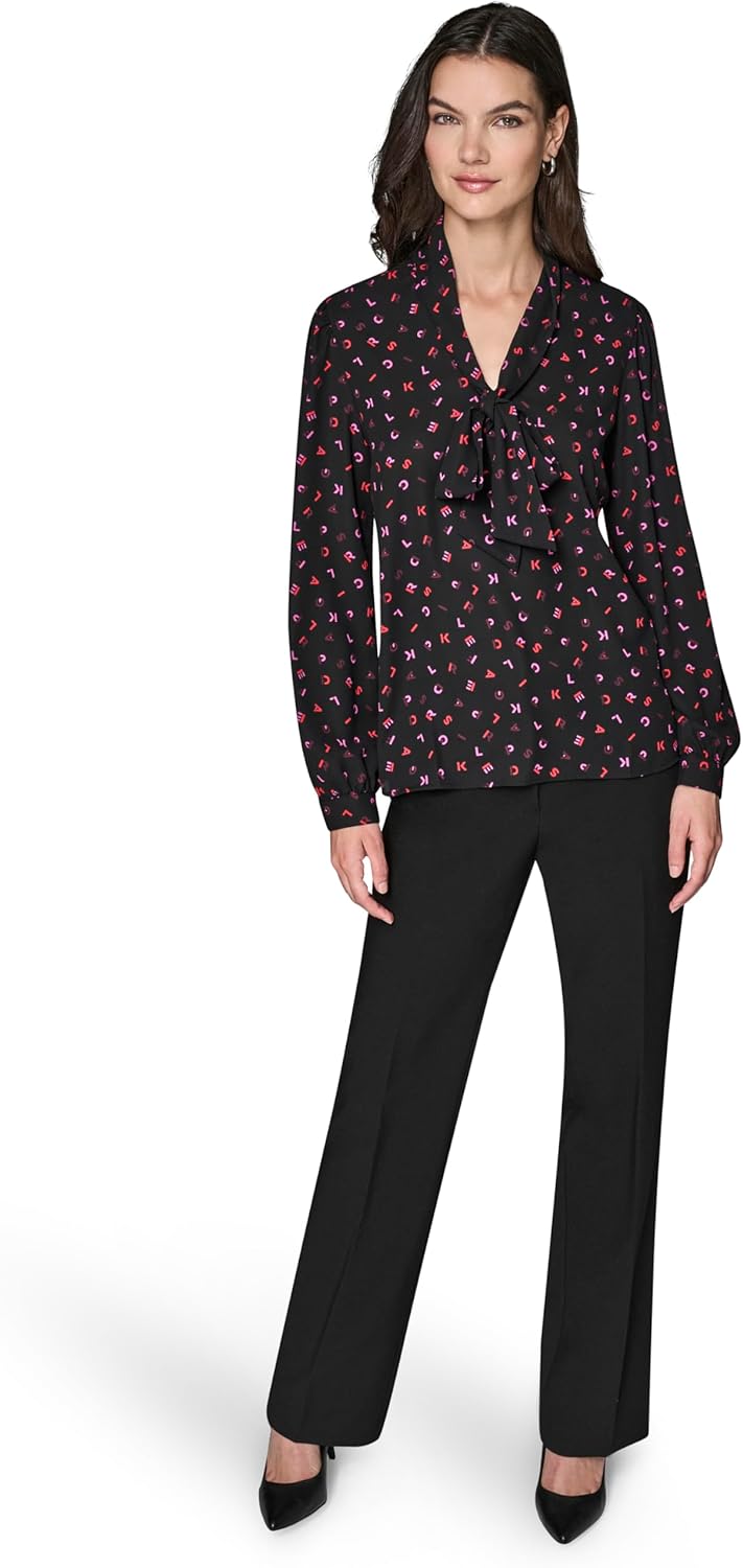 KARL LAGERFELD Womens Long Sleeve Blouse - Image 2