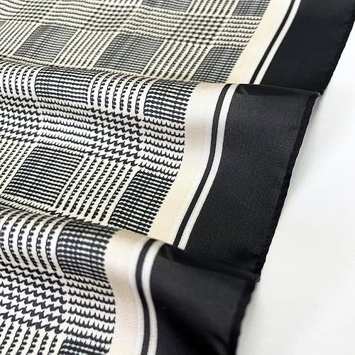 Miniatura 98 de FONYVE - Pañuelo de satén sedoso de tamaño mediano para mujer, cuadrado, 27.5 x 27.5 pulgadas