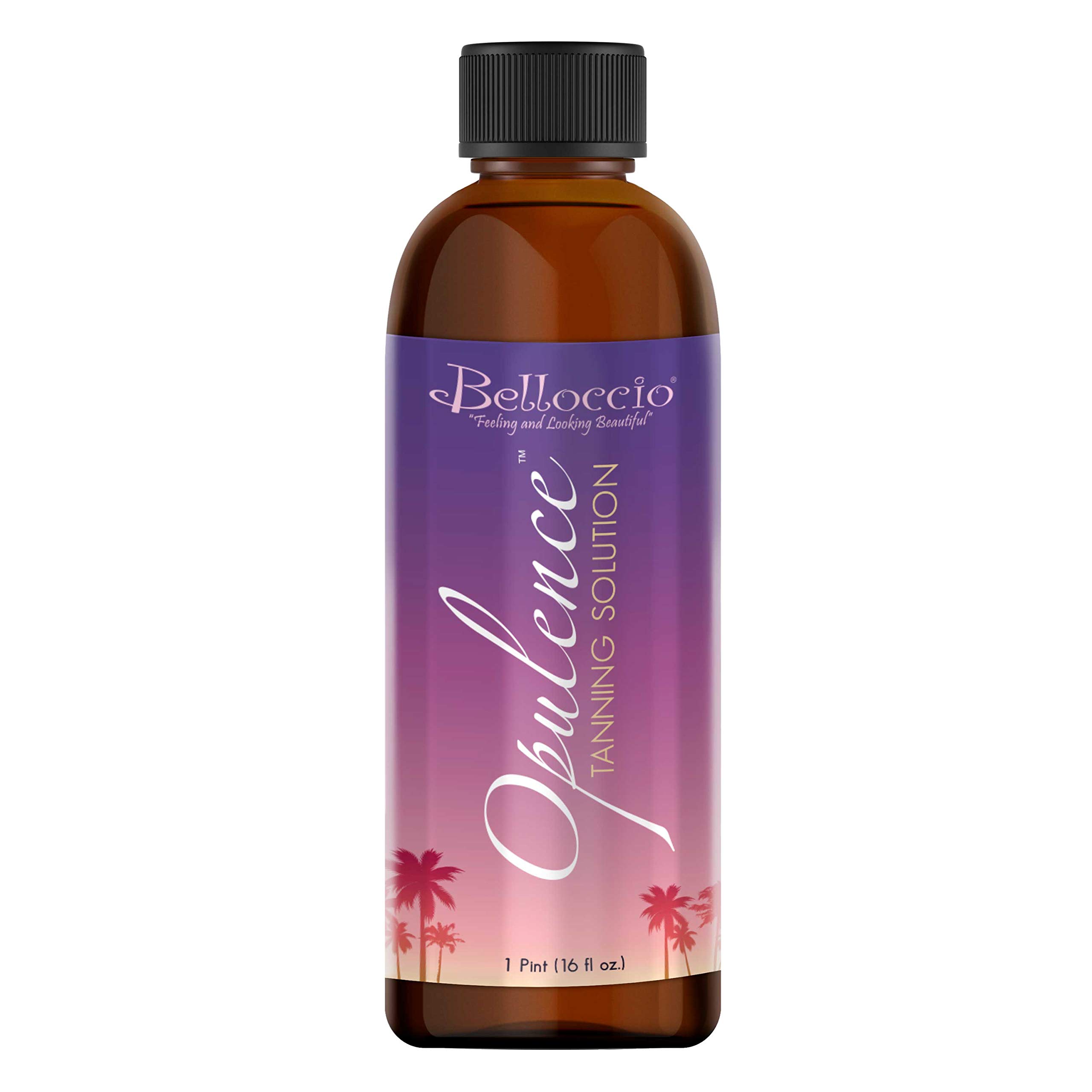 Belloccio1 Pint of "Opulence" Ultra Premium "DHA" Sunless Tanning Solution with Dark Bronzer Colour Guide