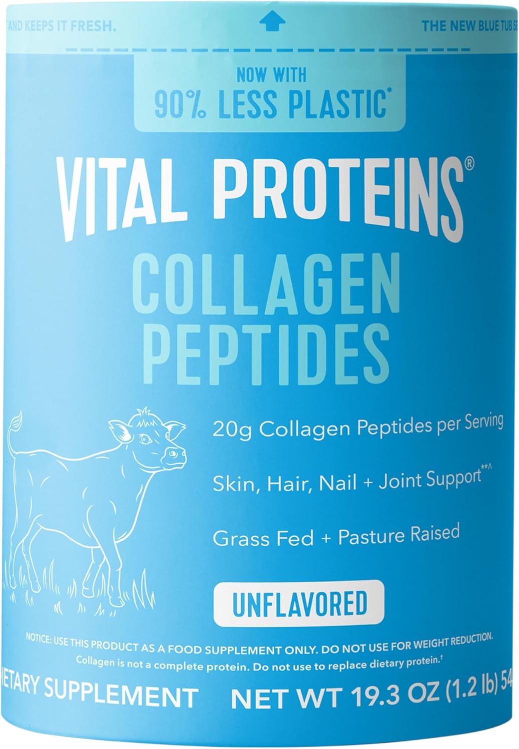 Colágeno en polvo sin sabor 19.3 onzas Marca Vital Proteins