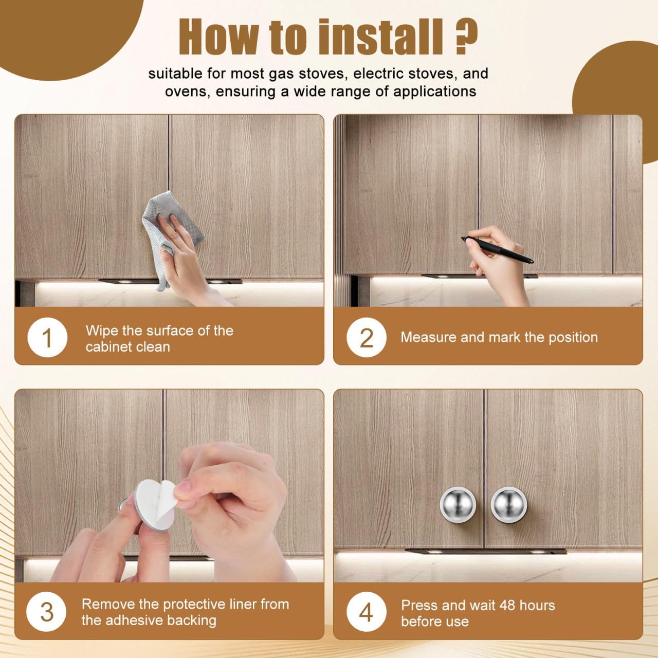 POPETPOP 2Pcs Modern Stainless Steel Suction Cup Handles for Glass Shower Doors Cabinets and Refrigerators No Drilling Required Stylish Design for Effortless Installation