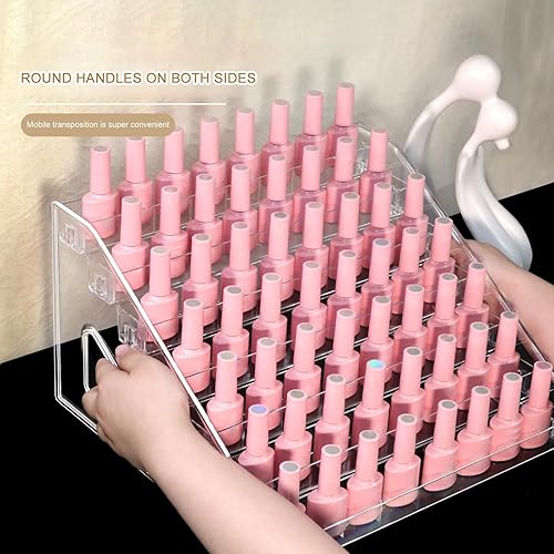 Miniatura 4 de Acrylic Nails Polished Organized Rack 567 Layers Display Stand For Essential Oils Storage Shelf Cosmetic Holder Acrylic Nail Polished Rack