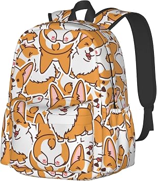 Corgi Backpack 16 Inches Lightweight Travel Laptop Backpack