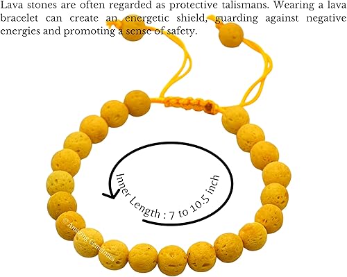 Miniatura 185 de Amazing Gemstone Crystal Bracelet for Women Men's Gifts - Protection Healing Crystal Bracelet - 8mm Gemstone Beaded Adjustable Bracelet Pulseras