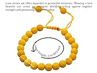 Vista 178 de Amazing Gemstone Yaxaite Bracelet for Women Men's Gifts - Protection Healing Crystal Bracelet - 8mm Gemstone Beaded Adjustable Bracelet Pulseras