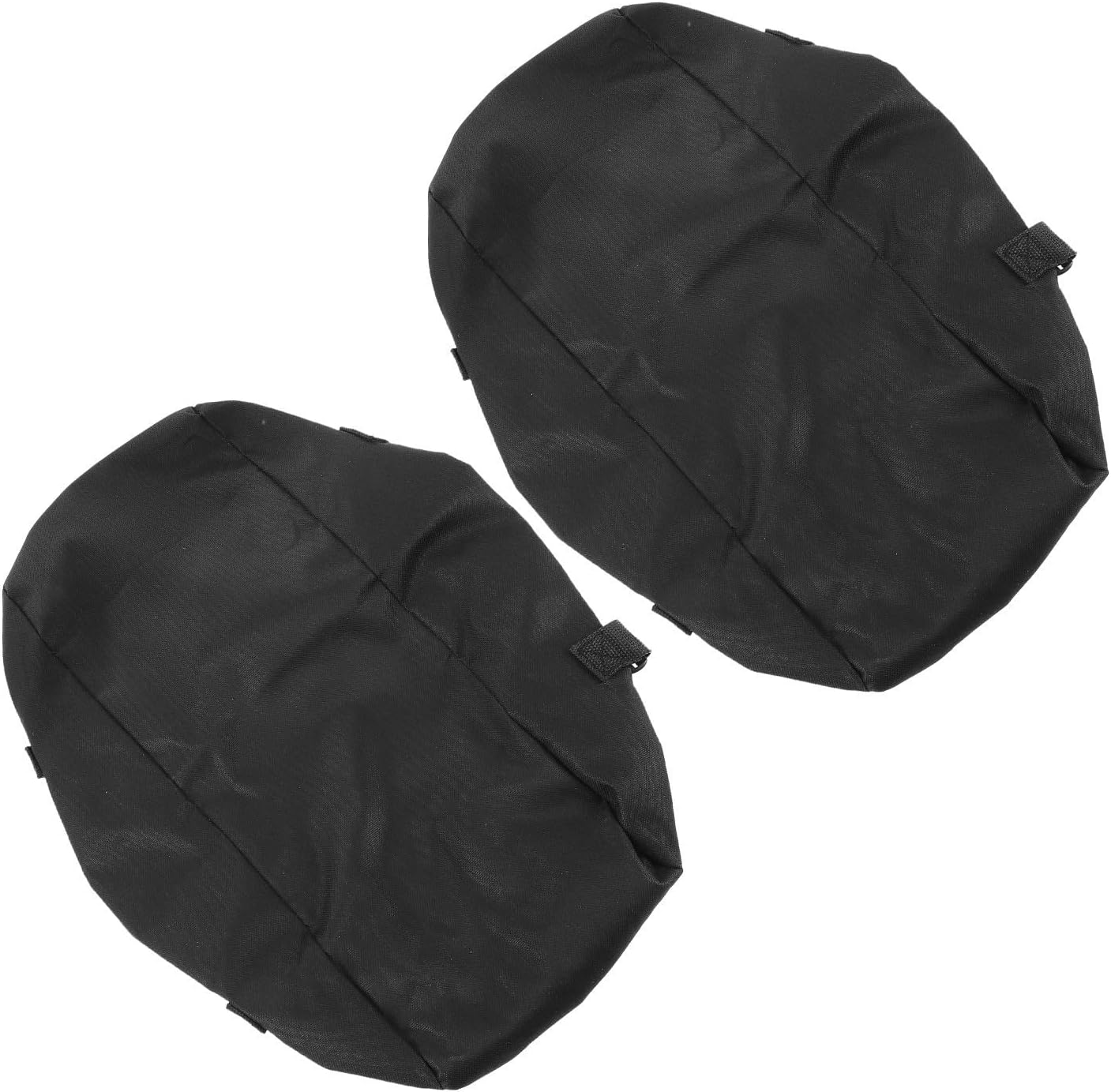2pcs Small Waterproof Winch Cover for Vehicle, Oxford Fabric Black