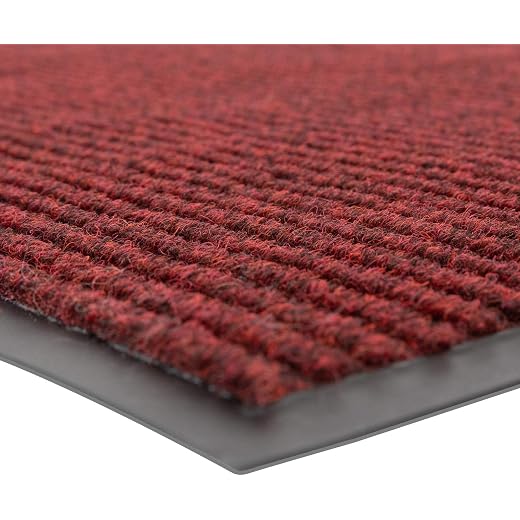 Notrax 109 Industrial Door Mat, 3' x 5' Red, Made in the USA | Entrance Mat, Heavy Duty Commercial Rugs for Entryway, Welcome Lobbies, Garage, and Mudroom, Brush Step 109S0035RB