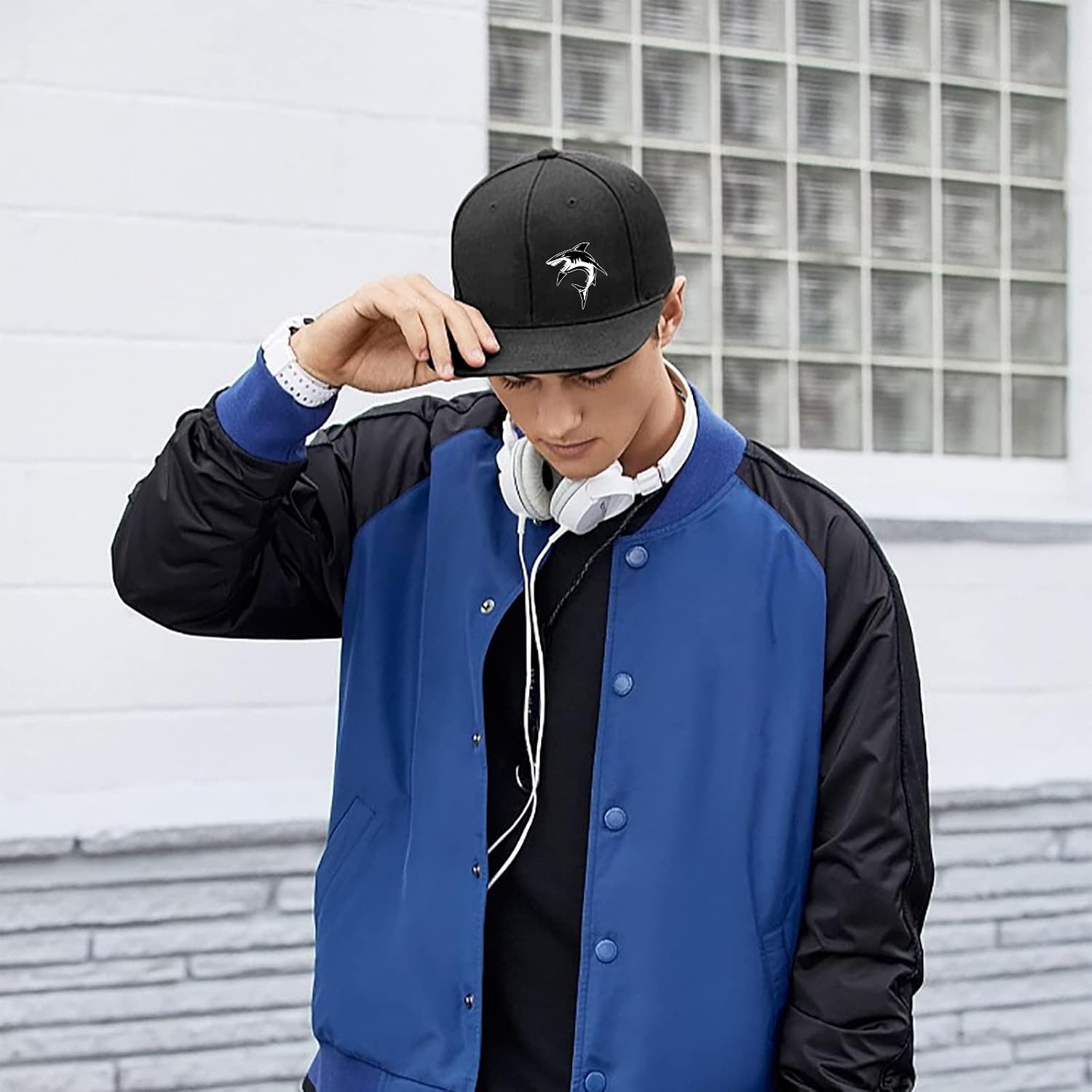 Snapback Flat Bill Fitted Hats for Men - Skateboard Accessories image 3