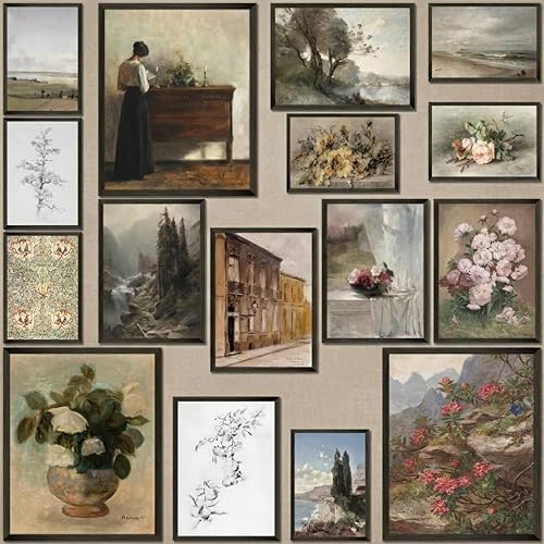 MAZUKO 16 PCS Vintage Wall Art Decor, Wall Art, Modern