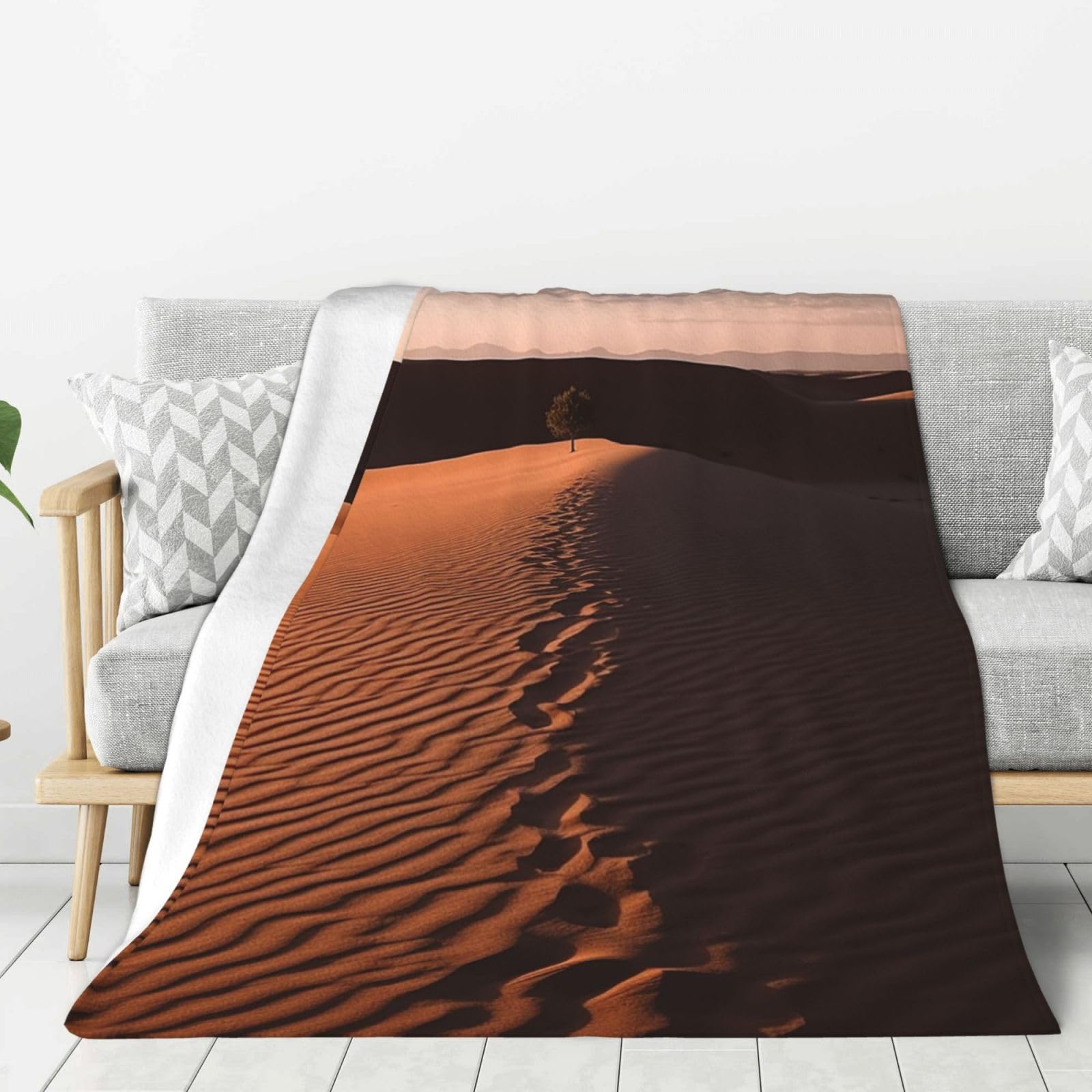 Couverture polaire de voyage et plaid flanelle douce pour nuits fraiches