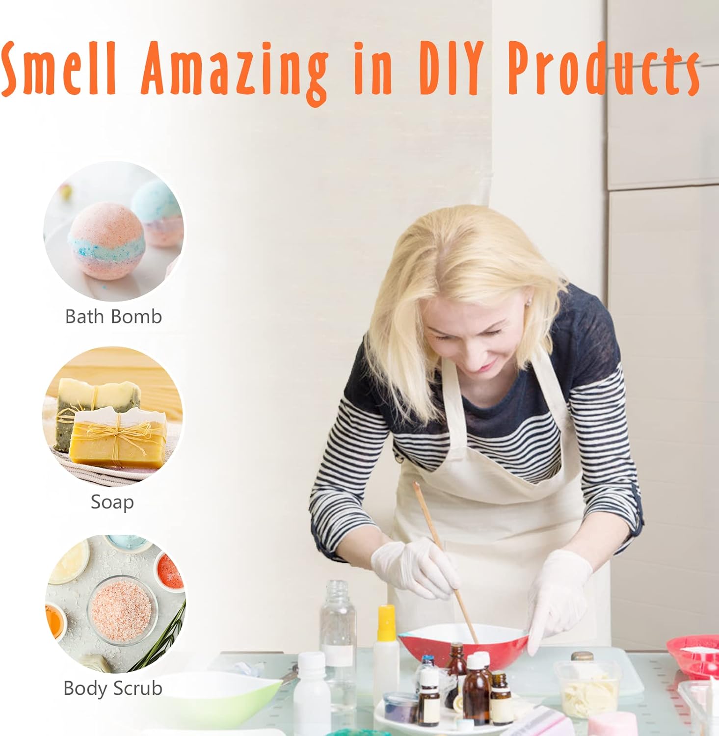 Fragrance Oil, MitFlor Fruit Essential Oils for Diffusers for Home, 6x10ml, Soap & Candle Making Scents, Summer Diffuser Oils, Peach, Cherry, Watermelon, Blueberry, Grape, Melon - Image 4