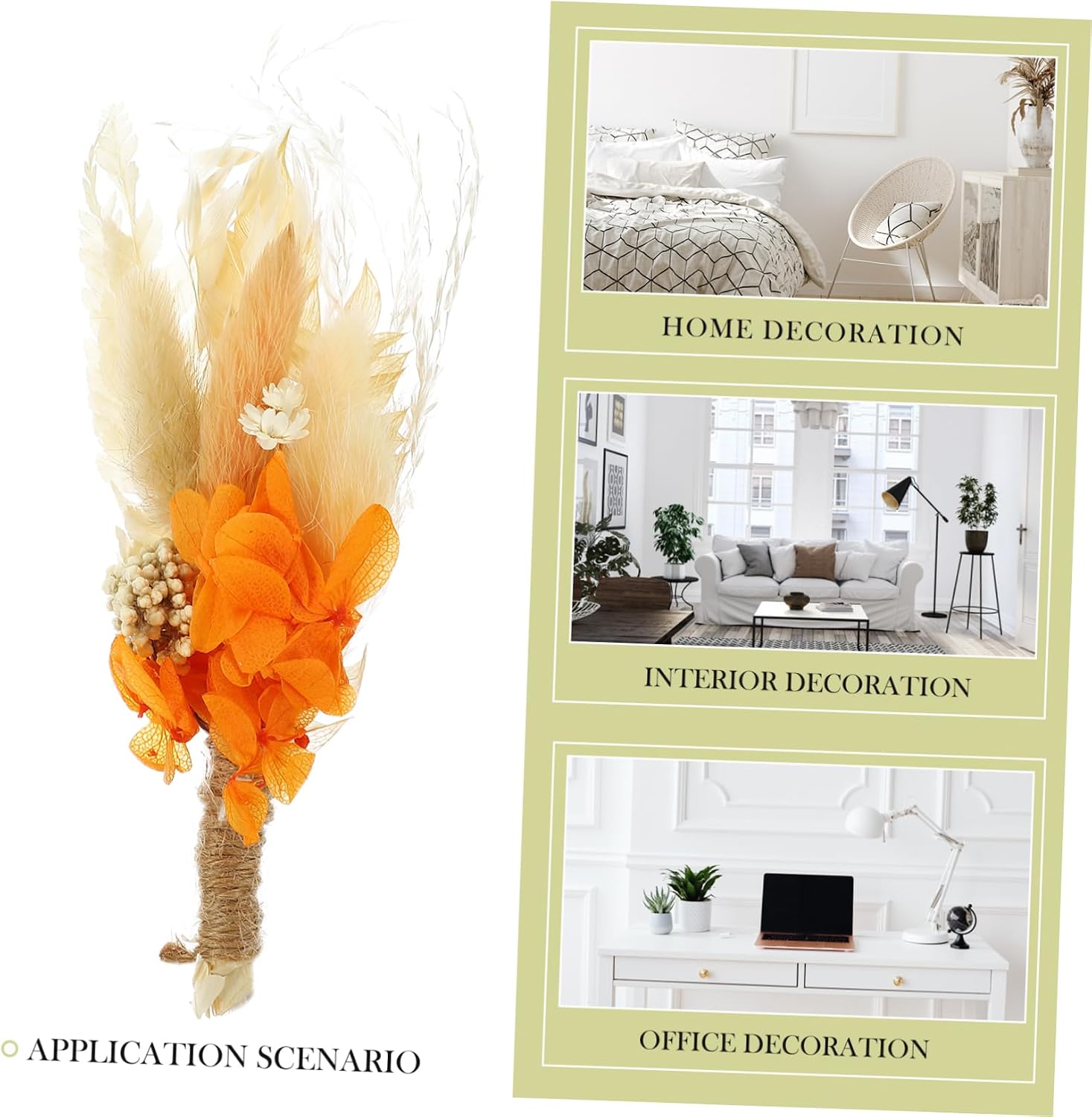 Luxshiny Mini Dried Flower Bouquet Boho Floral Arrangements for Wedding Decor Table Centerpieces Easy Maintenance for Crafts and Home Decoration