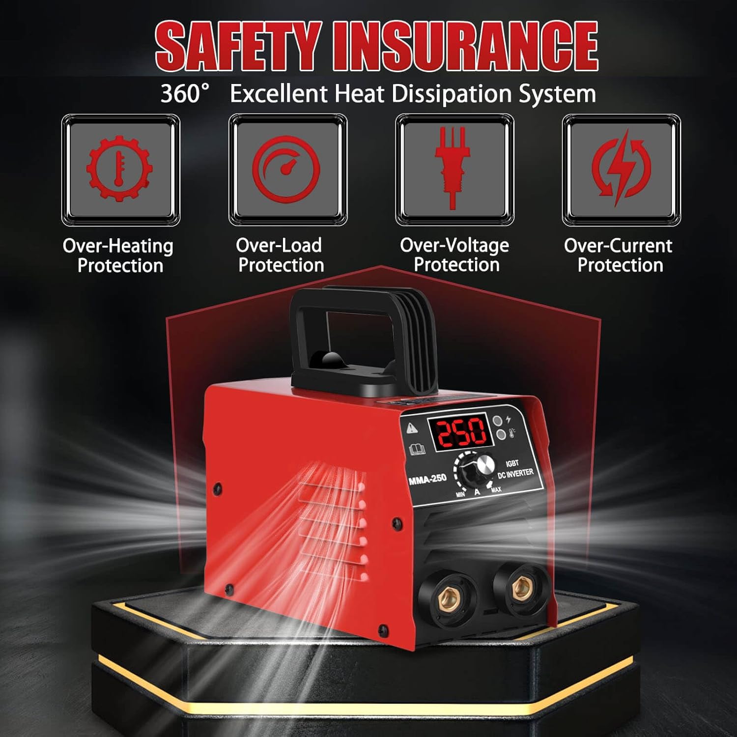 GNI Super MINI Welding Machine, 250Amp 20PCS Rods Stick Welder Machine, Portable ARC Welder Machine 110V, Hot Start Arc Force Anti-Stick Welder for Beginner with Welding Gloves