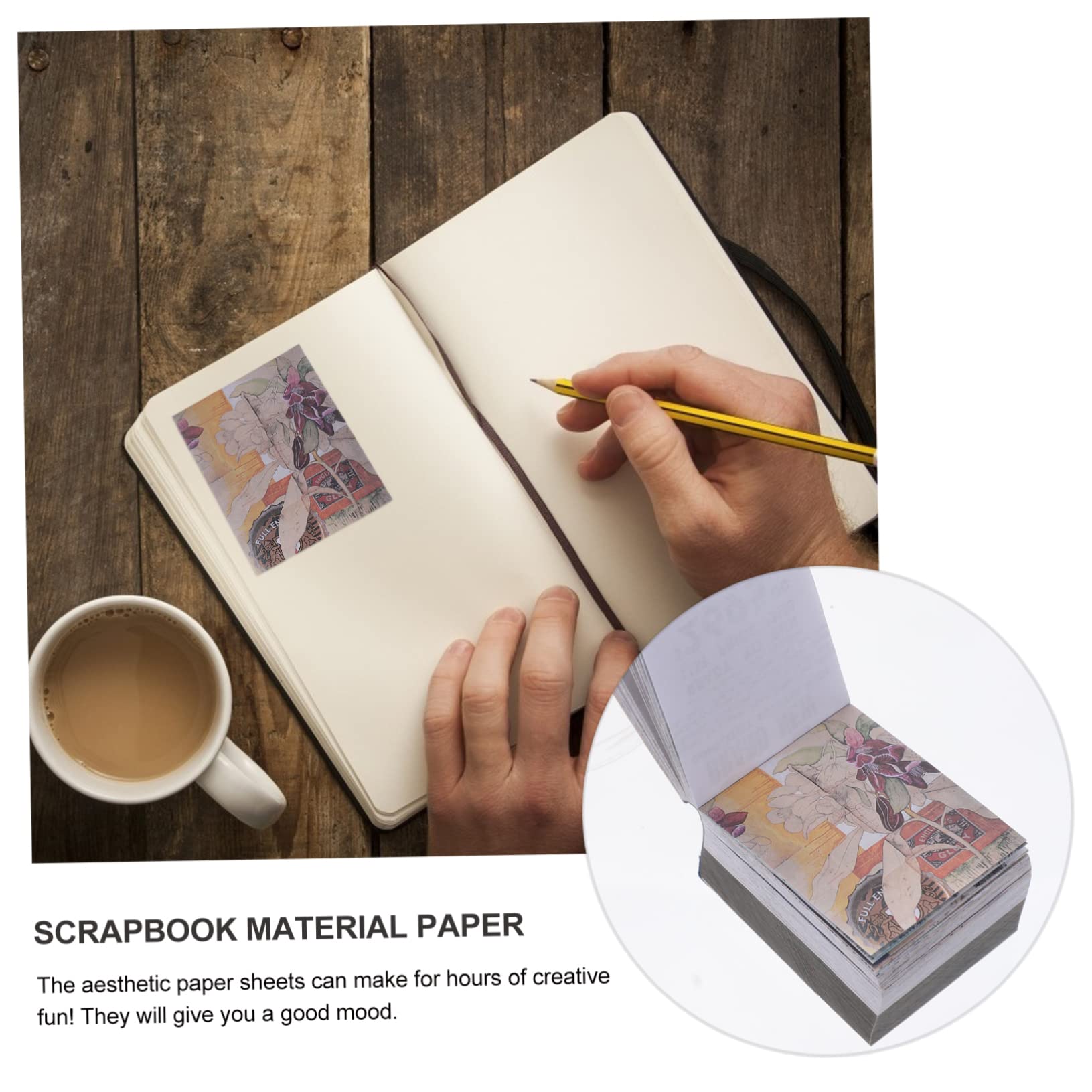 Carta per scrapbooking, 400 fogli di forniture per diario per