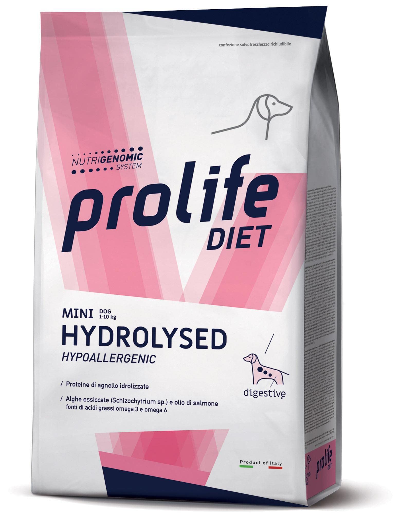 KRÓŻKI PROLIFE DIET HYDROLYSED HYPOALLERGENIC MINI DOG. 1.5KG