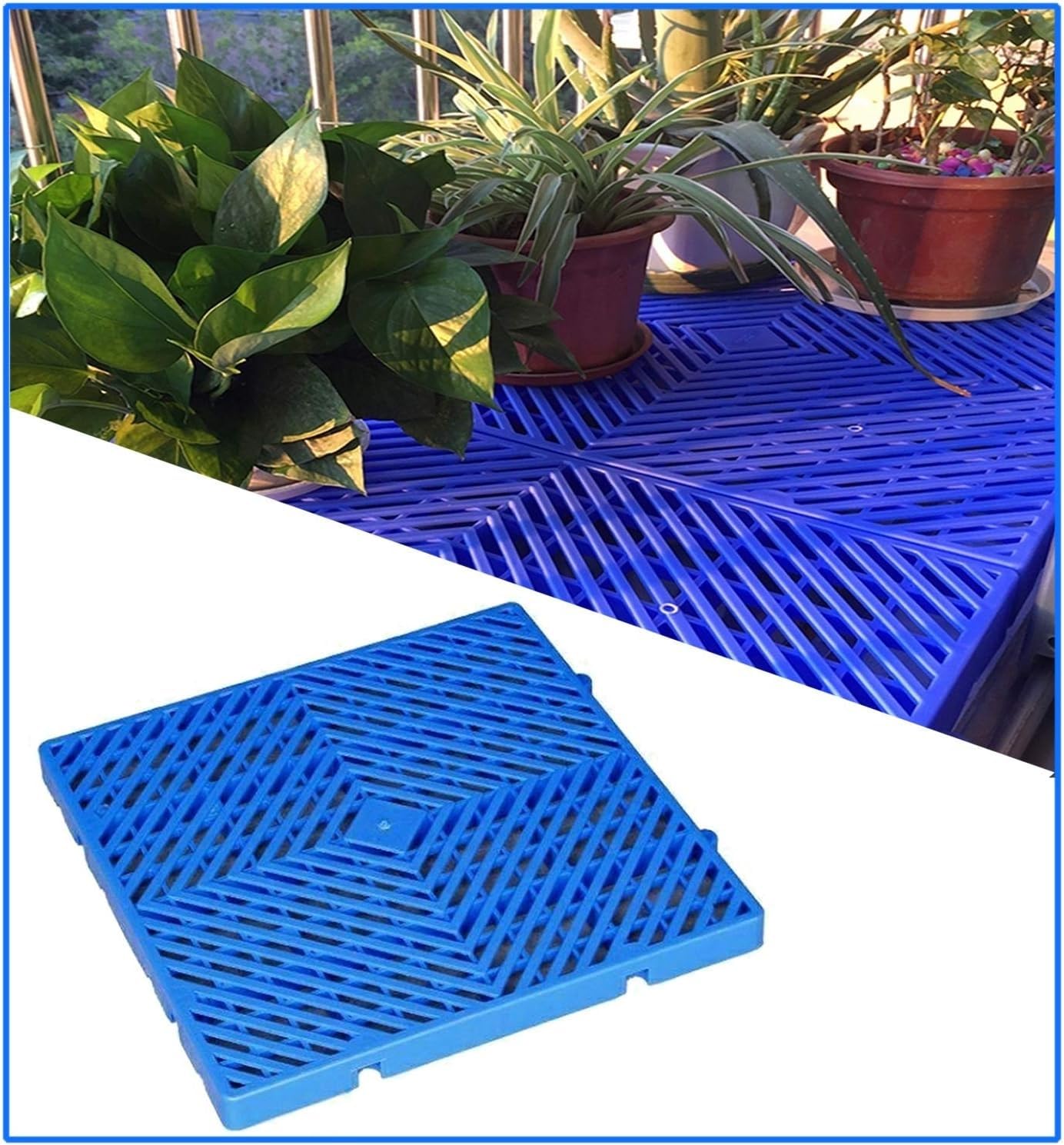 Pallet In Plastica Con Ventilazione A Griglia Impermeabile | For il garage del supermercato nel seminterrato(30x30x3cm)