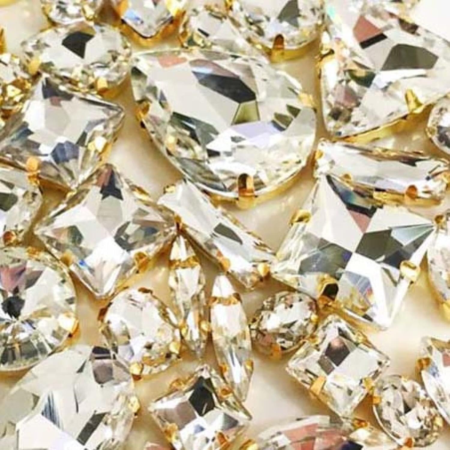 Strass à coudre anti-perte en cristal 3D pour réparer et embellir vos textiles