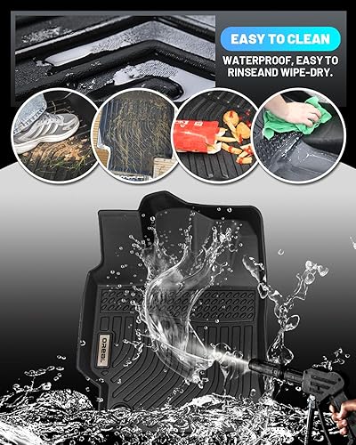 Miniatura 6 de orealtrend Alfombrillas de repuesto negras para Toyota RAV4 2019-2023 (no para híbrido), resistentes para todo tipo de clima, alfombra delantera y