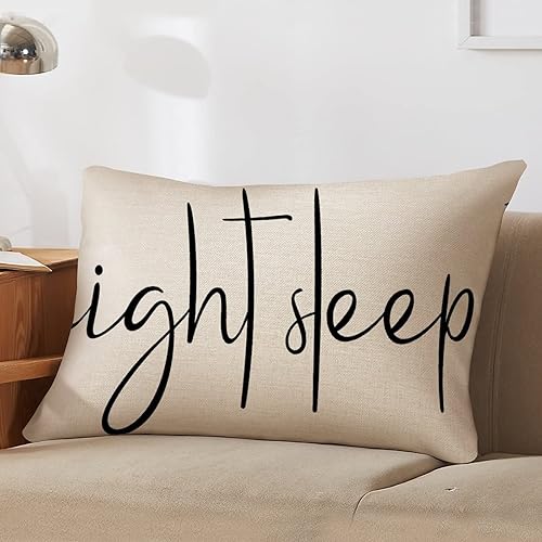 Miniatura 6 de Fundas de almohada lumbar de 12 x 20 pulgadas con citas divertidas de algodón y lino para sofá, sala de estar, decoración de cumpleaños para