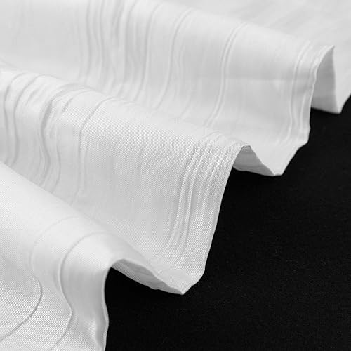 Miniatura 8 de Efavormart - Perno de tela de tafetán arrugado de acordeón blanco de 54 x 10 yardas para decoración de bodas, fiestas de cumpleaños, bailes, eventos