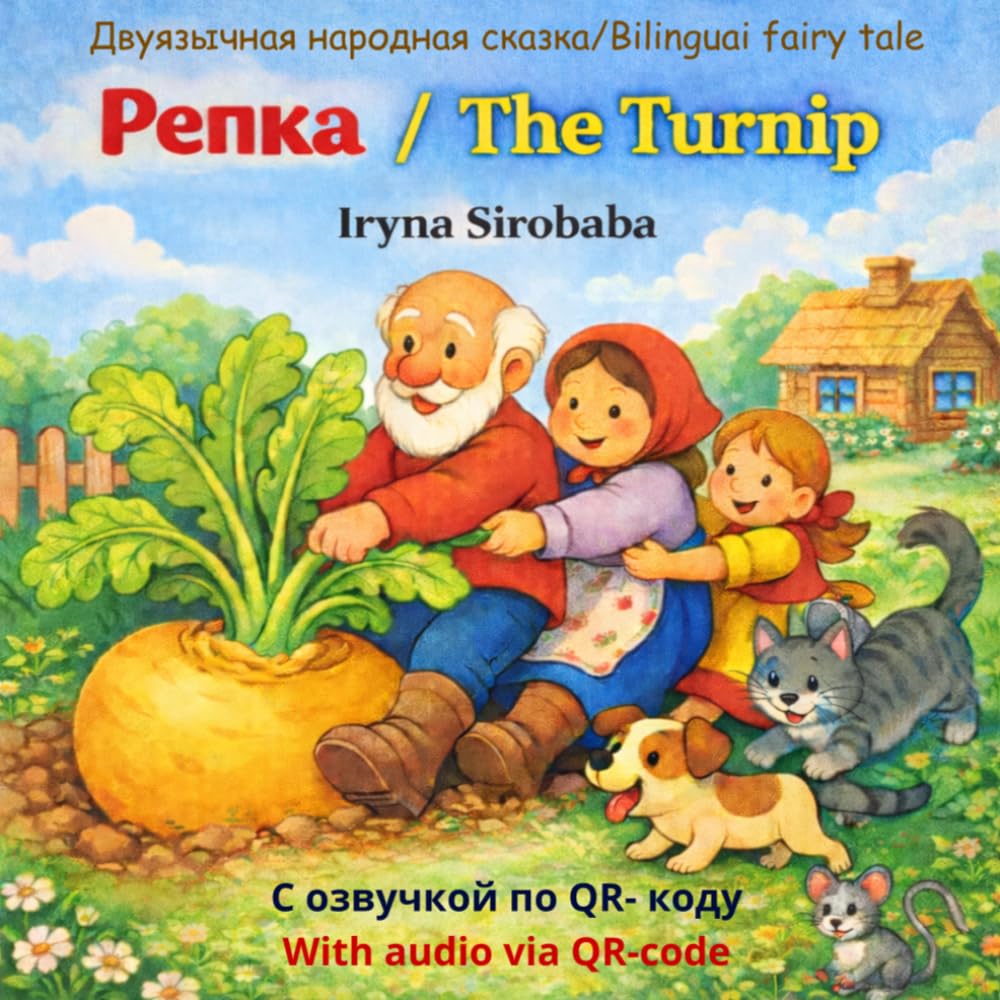 The Turnip/Репка: A bilingual children’s story with audio via QR code/Двуязычная детская книга с озвучкой по QR-коду (Kind Stories in Two Languages)