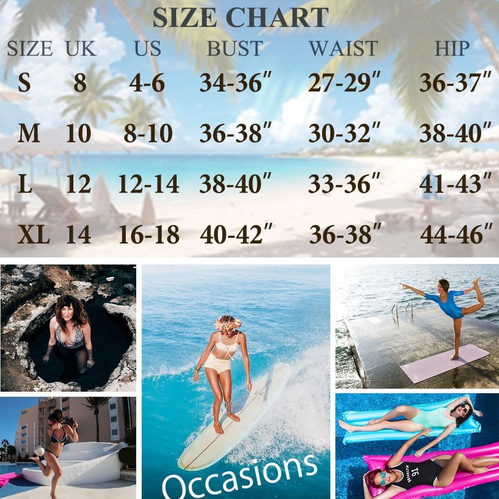 Womens One Piece Swimsuit Solid Athletic Racerback Swimwear Padded Bathing Suits