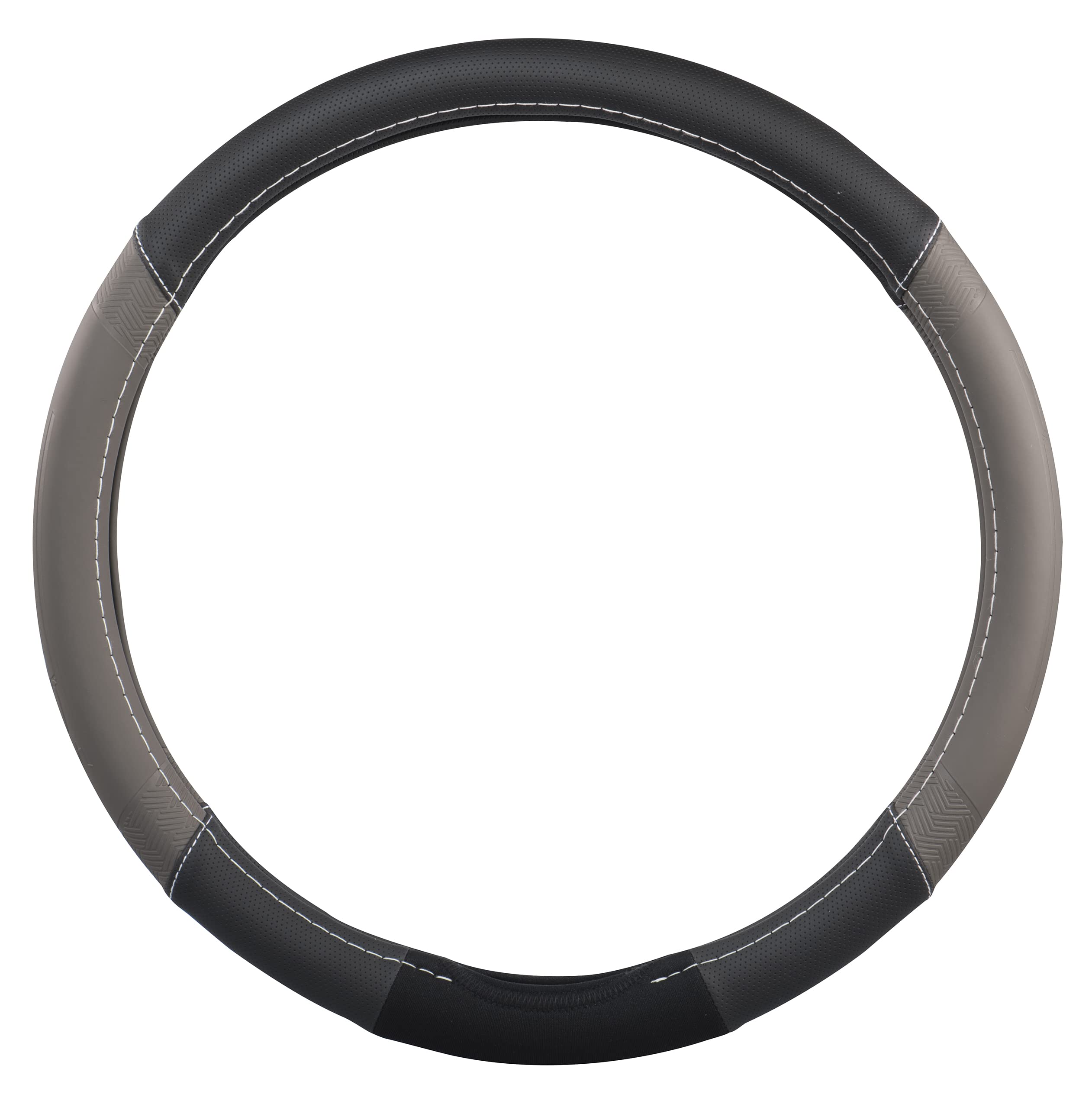 MICHELIN 33245 IFIT™ Premium Faux Leather Steering Wheel Cover-Gray-picture-11