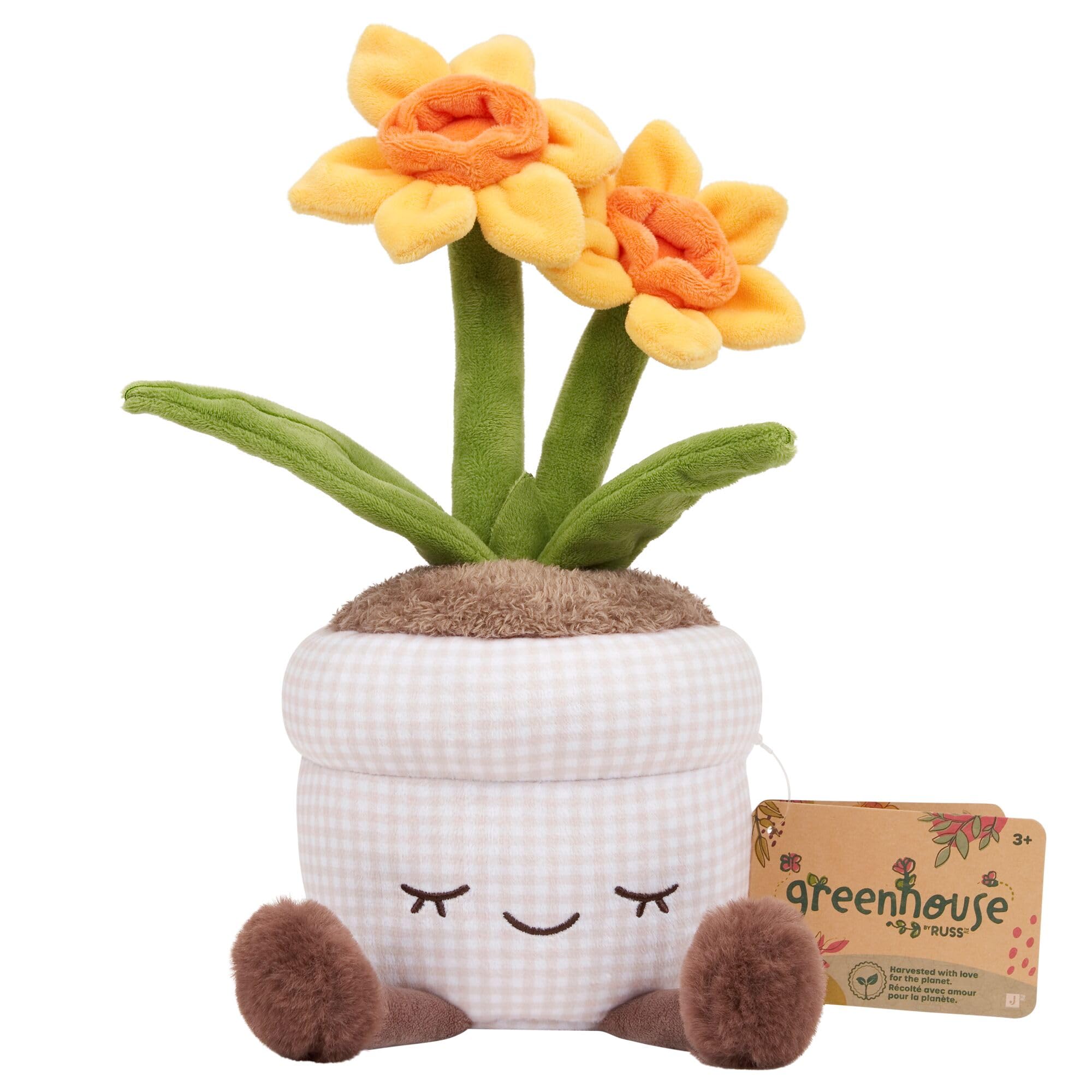 Greenhouse by Russ 12-Inch Spring Daffodil Plant Plush - Seasonal Official Jazwares Plush - Ages 3+