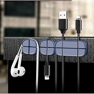 مشابك تنظيم الكابلات والأسلاك والشاحن ذاتية اللصق لتنظيم الأسلاك والكابلات بمنفذ USB للمكتب والسيارة والمنزل