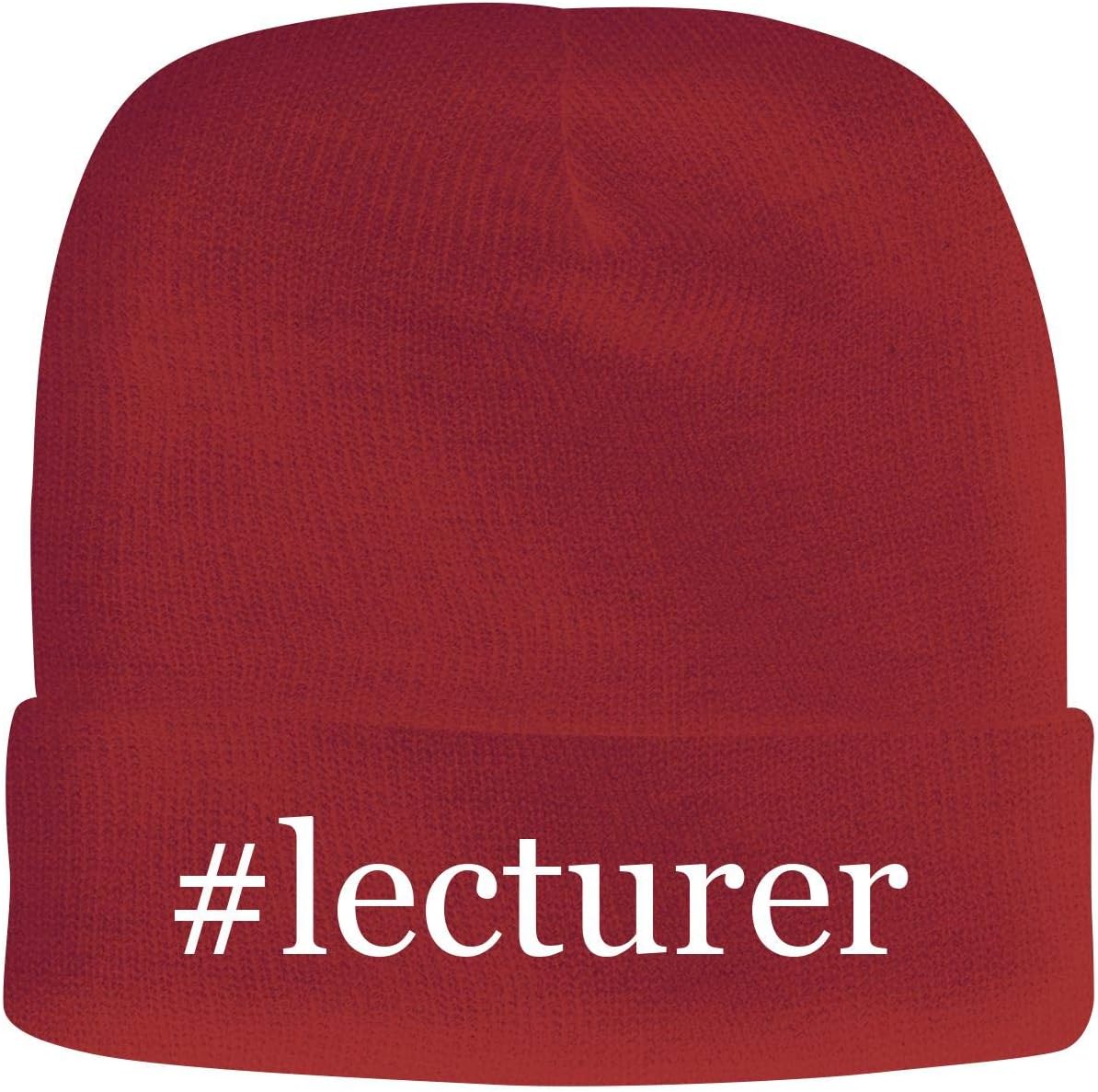 BH Cool Designs #Lecturer - Men's Hashtag Soft & Comfortable Beanie Hat Cap