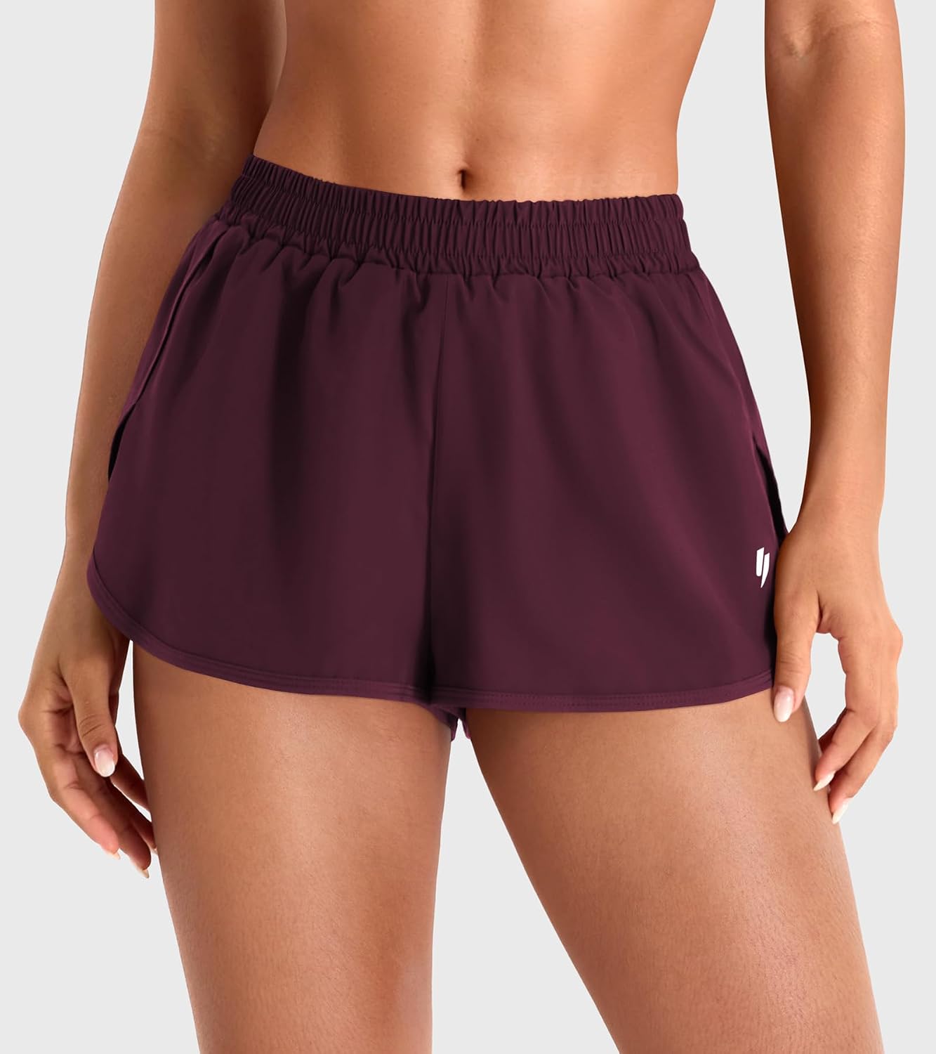 YEOREO Ease Women Workout Running Shorts 2 in 1 Quick Drying Athletic Tennis Gym Lined Shorts