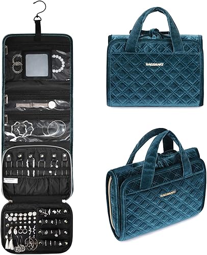 BAGSMART - Organizador de terciopelo para joyas anillos collares pulseras aretes