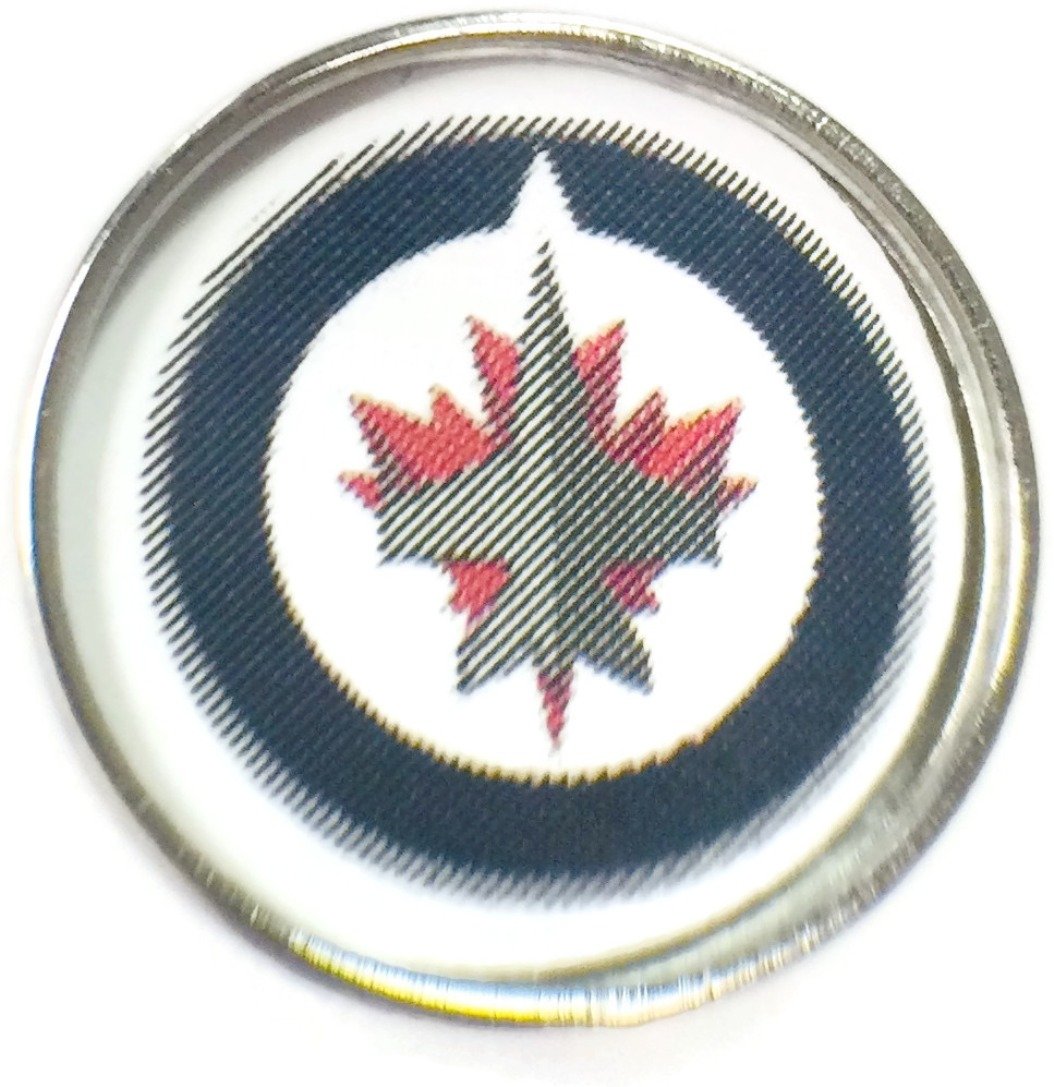 Snap Jewelry Fashion NHL Hockey Logo Winnipeg Jets 18MM - 20MM Snap Charm