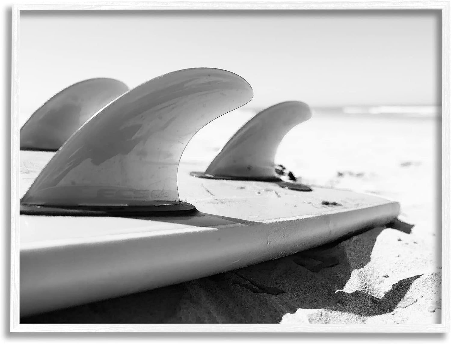Stupell Industries Surfboard Fins Beach Sports Photography Ocean Coast, Design by Two Smart Blondes