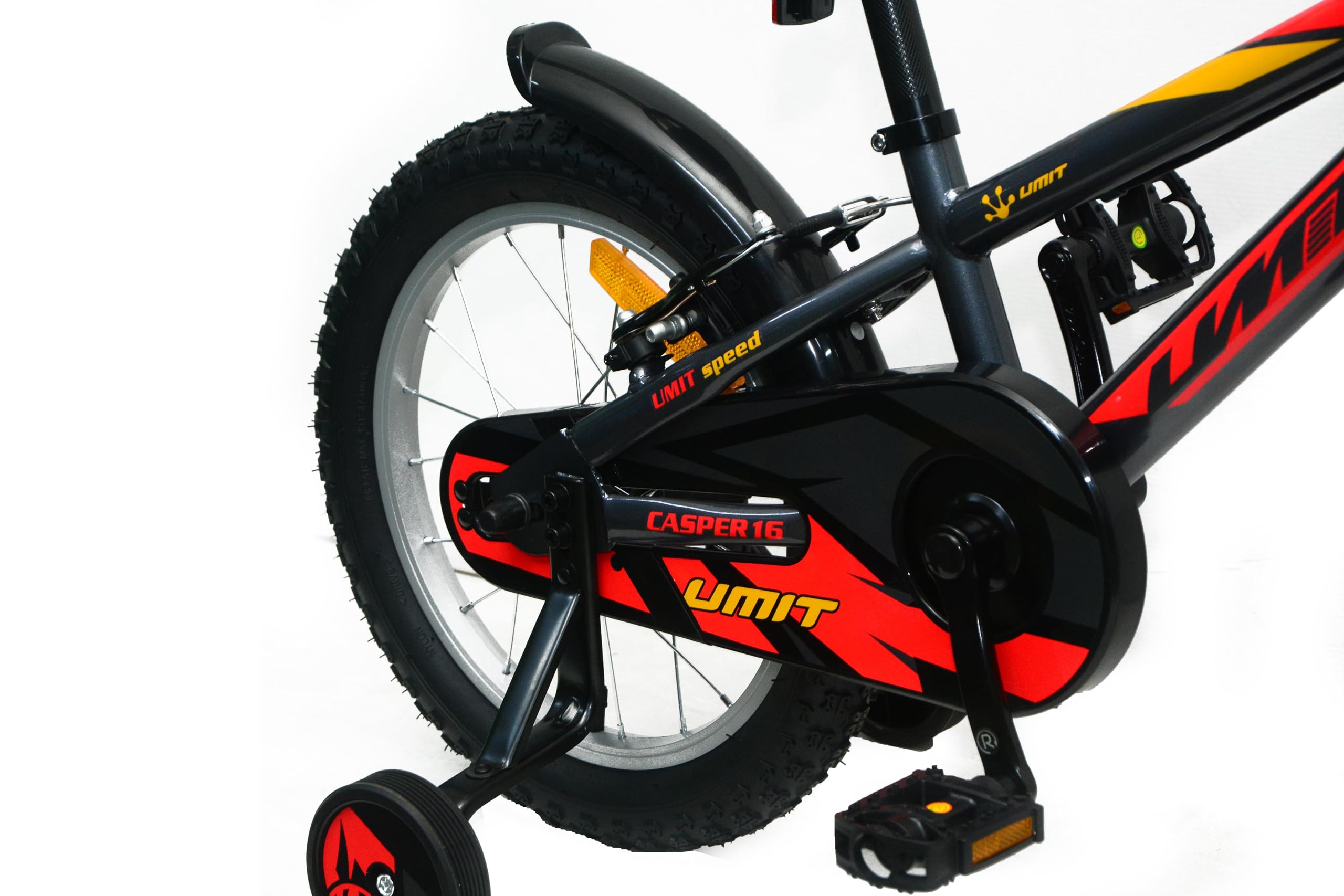 Bicicleta 16 Pulgadas niño | Bicicleta niño 5-7 años + Frenos V-Break + Estabilizadores + Cuadro Acero | Segura y Resistente