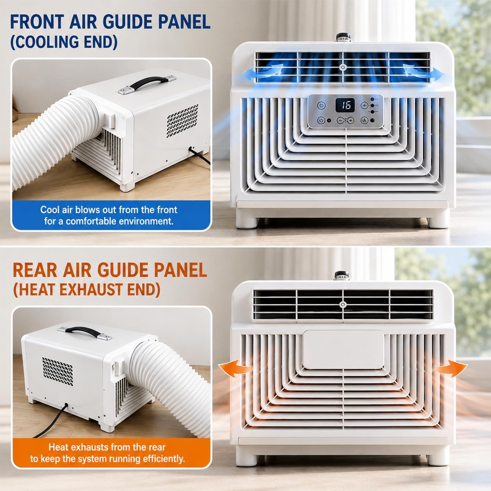 Aire Acondicionado Portátil Para Camping, Mini Aire Acondicionado De 3400 Btu, Unidad De Aire Acondicionado Silenciosa De Baja Potencia De 300 W Sin Ventana Para Tiendas De Campaña, Caravanas