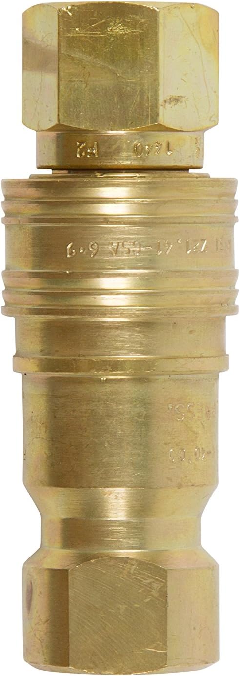 Gas Fire Pit/Heater 1/2" Brass Heavy Duty Quick Connect Supply and Receiving Sides for Propane/Natural Gas