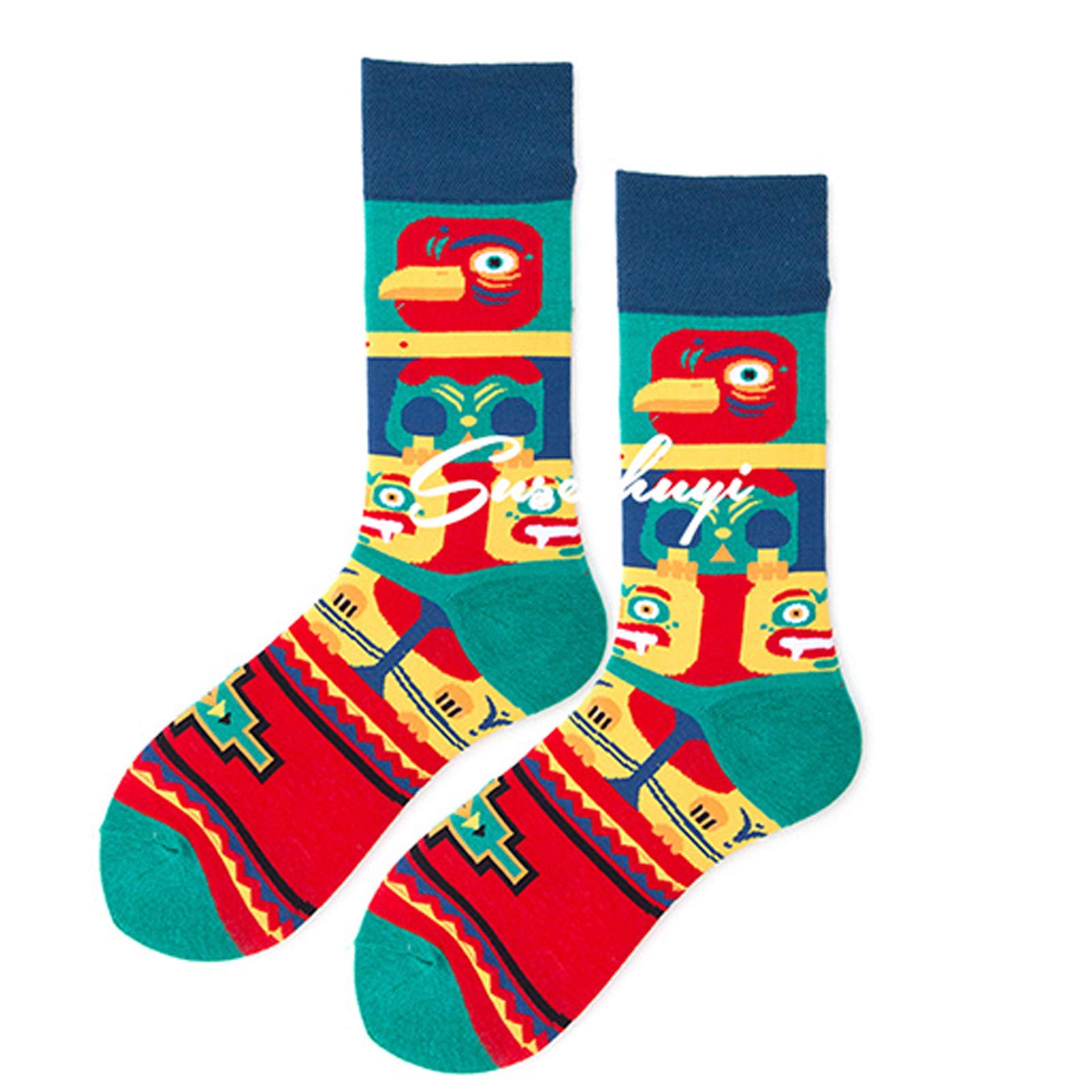 Zehensocken für Damen, 5/10 Paar Bunte Herren-Damensocken, neuartige Tiersocken im Multipack, Weihnachtskuscheliges Thermogeschenk Happy Socks, Größe 2-8, P-10 Paar