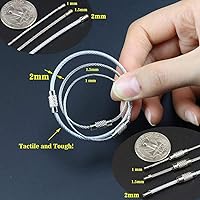 Vista 3 de Aros para llaveros de alambre de acero inoxidable para excursiones al aire libre 12