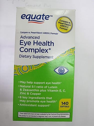 Equate Complejo avanzado para la salud ocular, 140 cápsulas blandas (paquete de 2)