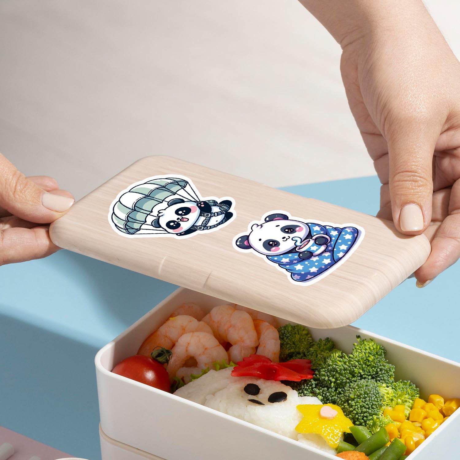 50Pcs Panda Stickers for Car,Helmet,Water Bottle,Skateboard,Bike,Luggage,Scrapbook,Computer,Bike - Image 4