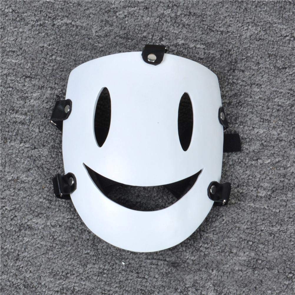 High-Rise Invasion Cosplay Maske – Weißer Lächel-Maskenhelm Aus Harz, Halloween & Anime Party Zubehör