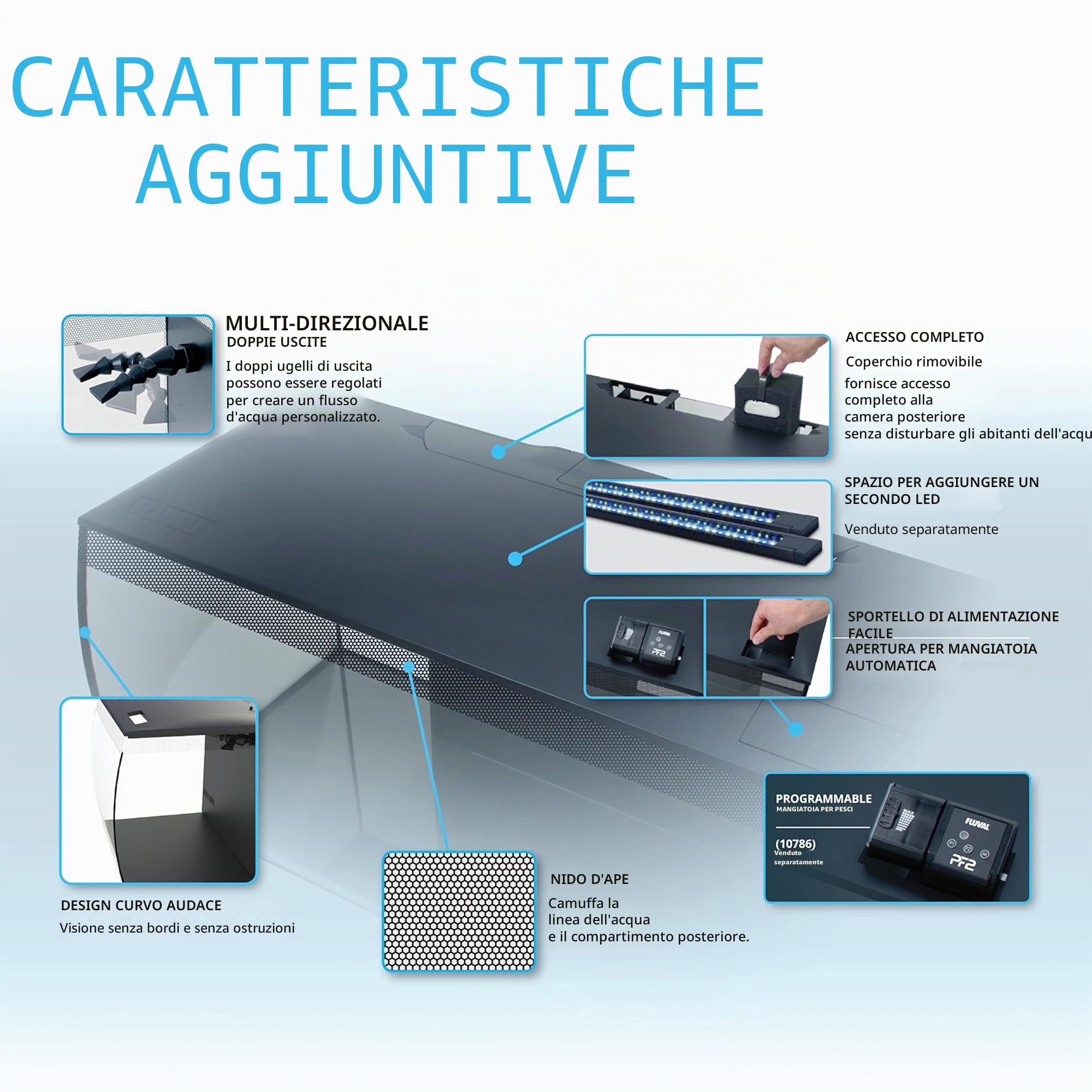 Fluval Flex Acuario 123 L Negro