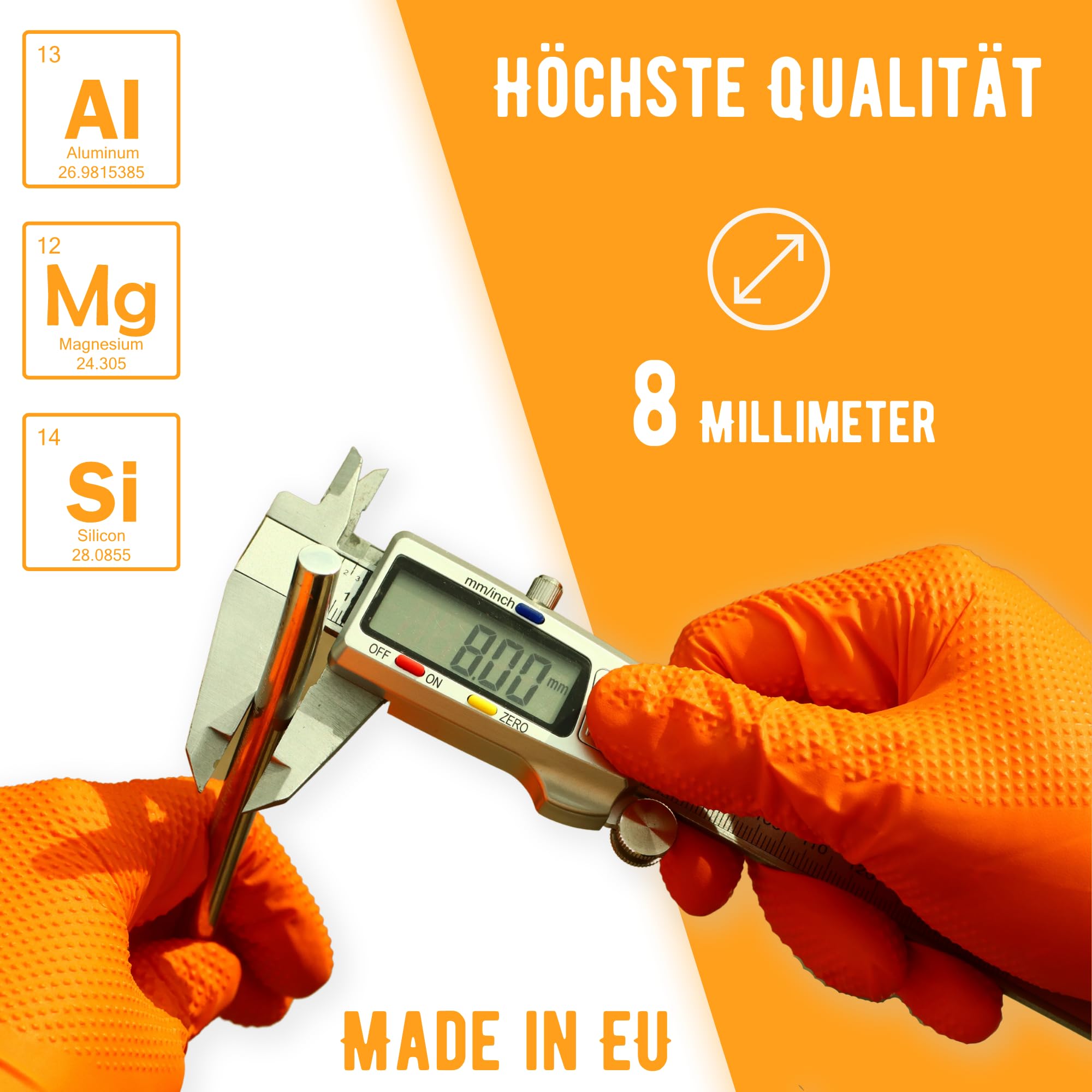 HausHeld® Aluminium Runddraht 8 mm 30 m für Blitzschutz | Aluminiumdraht für PV-Erdung und Dachmontage, wählbar nach Durchmesser und Länge
