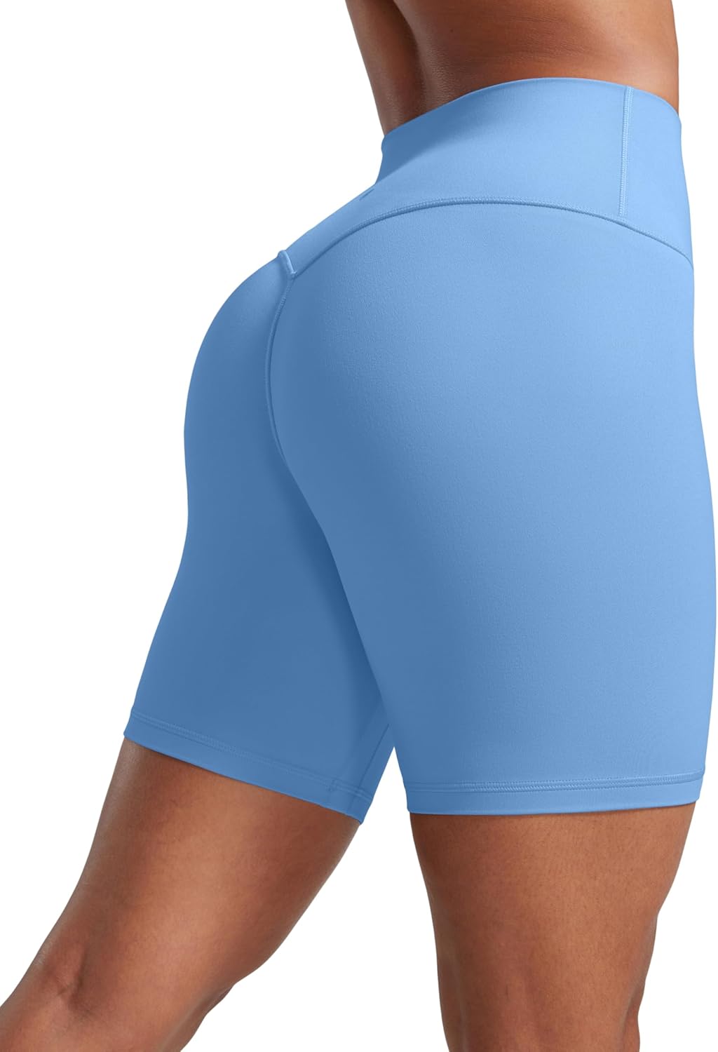 CRZ YOGA Secretsculpt Butterlift Biker Shorts 6"- No Front Seam High Waist Womens Workout Gym Booty Scrunch Butt